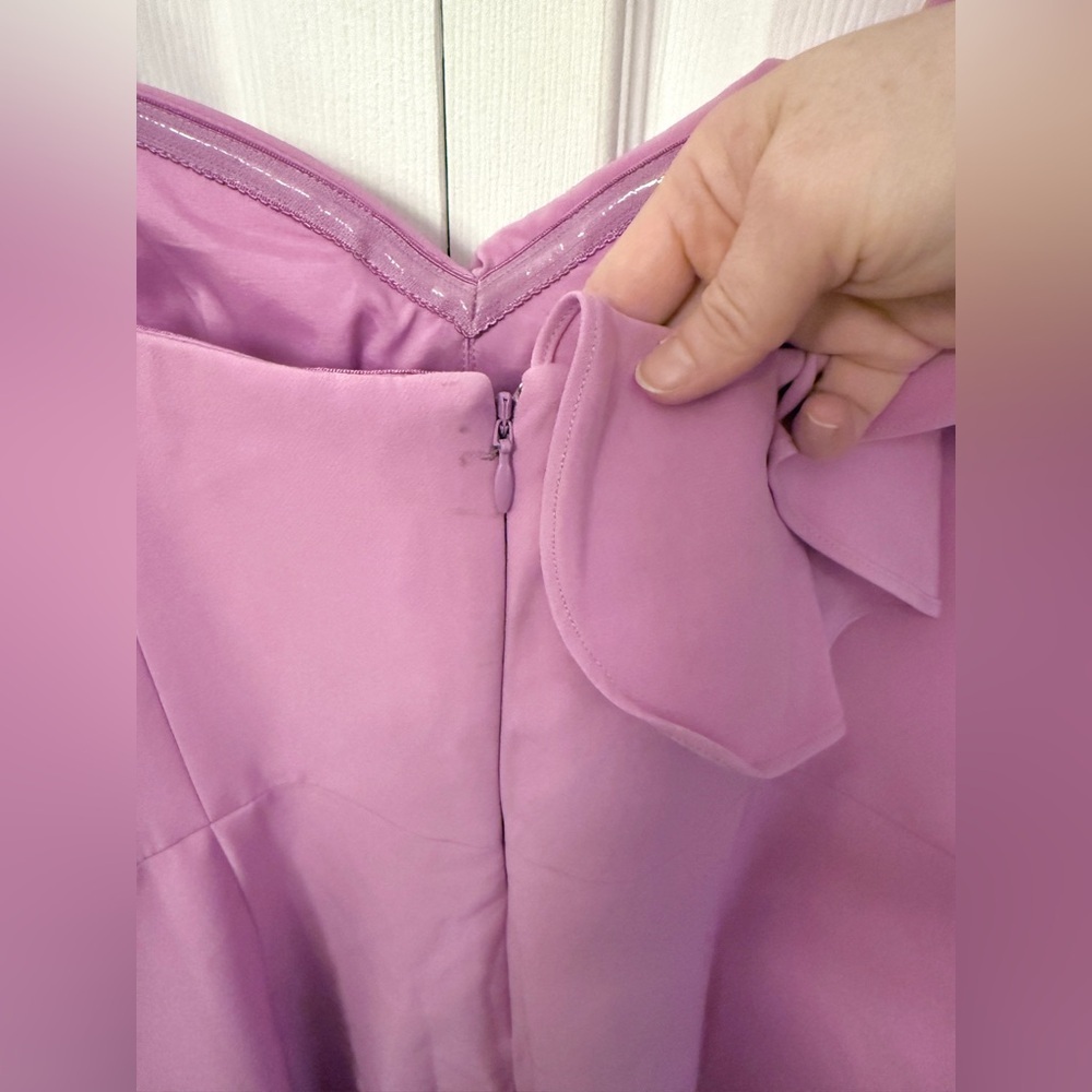 WHBM Lilac Ruffle Dress 16 - Picture 6 of 6